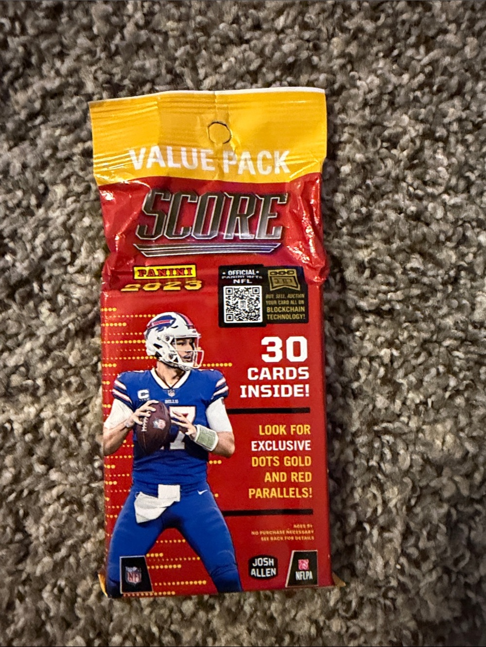 Panini Score 2023 Football Value Pack - Red and Yellow